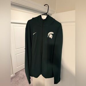 Nike- Showtime Full-Zip Hoodie- Green Michigan State Basketball- Size XXL